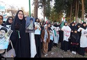 خروش بانوان یاسوج در خونخواهی شهدای معصوم مدرسه میناب