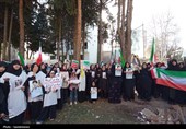 خروش بانوان یاسوج در خونخواهی شهدای معصوم مدرسه میناب