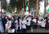 خروش بانوان یاسوج در خونخواهی شهدای معصوم مدرسه میناب