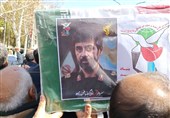 پیکر مطهر شهید جنگ رمضان در کاشمر تشییع شد