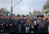 تشییع شهید اقتدار تاکستان