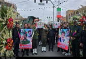 تشییع شهید اقتدار تاکستان