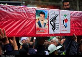 تشییع شهید اقتدار تاکستان