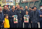 تشییع شهید اقتدار تاکستان