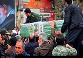 تشییع شهید اقتدار تاکستان