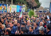 تشییع شهید اقتدار تاکستان