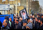 تشییع شهید اقتدار تاکستان