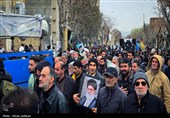 تشییع شهید اقتدار تاکستان