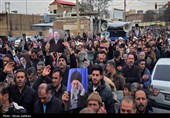 تشییع شهید اقتدار تاکستان