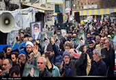 تشییع شهید اقتدار تاکستان