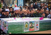 تشییع شهید اقتدار تاکستان