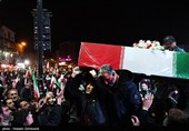 وداع مردم تهران با شهدای ناوشکن دنا