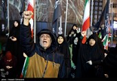 وداع مردم تهران با شهدای ناوشکن دنا
