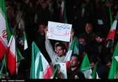 وداع مردم تهران با شهدای ناوشکن دنا