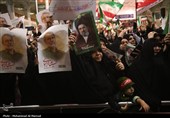مراسم وداع با پیکر شهید علی و مرتضی لاریجانی در قم