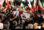 مراسم وداع با پیکر شهید علی و مرتضی لاریجانی در قم