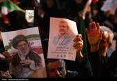مراسم وداع با پیکر شهید علی و مرتضی لاریجانی در قم