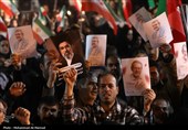 مراسم وداع با پیکر شهید علی و مرتضی لاریجانی در قم