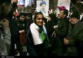 مراسم استقبال از تیم ملی فوتبال بانوان - تبریز
