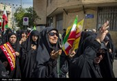 تشییع پیکر شهدای  ناوشکن دنا در شیراز