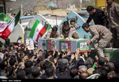 تشییع پیکر شهدای  ناوشکن دنا در شیراز