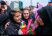 استقبال از تیم ملی فوتبال بانوان - زنجان
