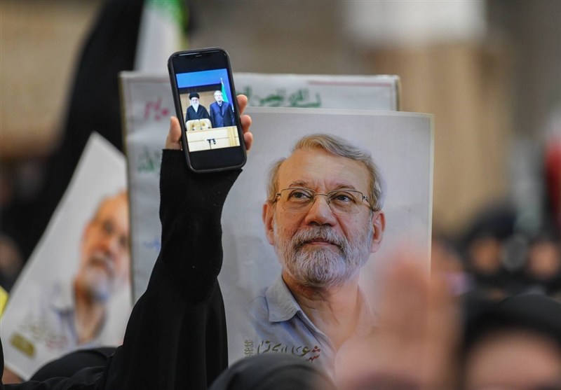 مراسم شهید لاریجانی و فرزندش در آمل