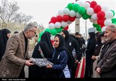 مراسم استقبال از تیم ملی فوتبال بانوان - قزوین