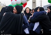مراسم استقبال از تیم ملی فوتبال بانوان - قزوین