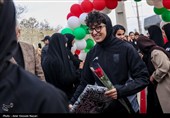 مراسم استقبال از تیم ملی فوتبال بانوان - قزوین