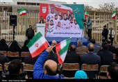 مراسم استقبال از تیم ملی فوتبال بانوان - قزوین