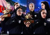  استقبال از تیم ملی فوتبال بانوان - تهران