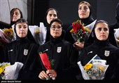  استقبال از تیم ملی فوتبال بانوان - تهران