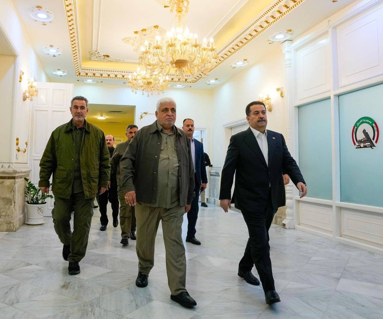 العراق , الحشد الشعبي , رئيس الوزراء العراقي , الحرب الأمريكية الإسرائيلية على إيران ,