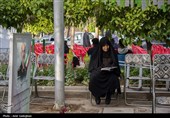 مراسم سال تحویل در گلزار شهدای شیراز
