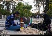 مراسم سال تحویل در گلزار شهدای شیراز