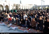 اقامه نماز عید فطر در حرم مطهر رضوی