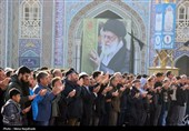 اقامه نماز عید فطر در حرم مطهر رضوی