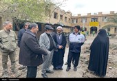 بازدید معاون شهردار تهران از اماکن آسیب‌دیده در شهر ری