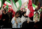 تداوم اجتماع گسترده مردم ایلام در حمایت از نظام و تجدید بیعت با رهبری