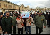 تشییع پیکر شهید مهدی مرادی در همدان