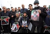 تشییع پیکر شهید مهدی مرادی در همدان