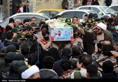 تشییع پیکر شهید مهدی مرادی در همدان