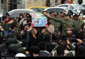 تشییع پیکر شهید مهدی مرادی در همدان