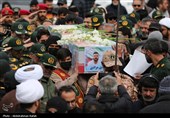 تشییع پیکر شهید مهدی مرادی در همدان