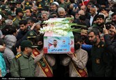 تشییع پیکر شهید مهدی مرادی در همدان