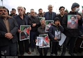 تشییع پیکر شهید مهدی مرادی در همدان
