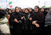 تشییع پیکر شهید مهدی مرادی در همدان