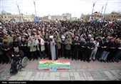 تشییع پیکر شهید مهدی مرادی در همدان