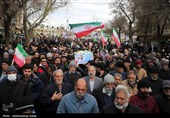 تشییع پیکر شهید مهدی مرادی در همدان